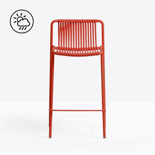 Pedrali Tribeca 3667 garden stool with seat H.67.5 cm. for outdoor use - Buy now on ShopDecor - Discover the best products by PEDRALI design