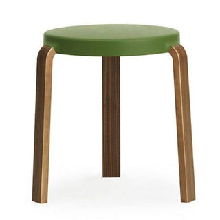 Normann Copenhagen Tap polypropylene stool with walnut legs h. 43 cm. Buy on Shopdecor NORMANN COPENHAGEN collections