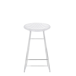 Kartell Smatrik stool with chromed legs for indoor use - Buy now on ShopDecor - Discover the best products by KARTELL design