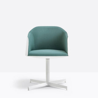 Pedrali Laja 887 padded armchair in fabric with 4 legs - Buy now on ShopDecor - Discover the best products by PEDRALI design