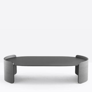 Pedrali Parenthesis P10006 coffee table 117.5x70.5 cm. in black solid laminate - Buy now on ShopDecor - Discover the best products by PEDRALI design