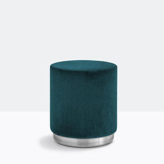 Pedrali Wow 327 round pouf diam.40 cm. with steel base - Buy now on ShopDecor - Discover the best products by PEDRALI design