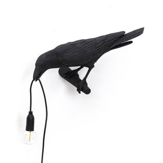 Seletti Bird Lamp Looking wall lamp Black - Buy now on ShopDecor - Discover the best products by SELETTI design