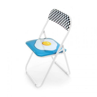 Seletti Blow Egg folding chair with egg decor - Buy now on ShopDecor - Discover the best products by SELETTI design