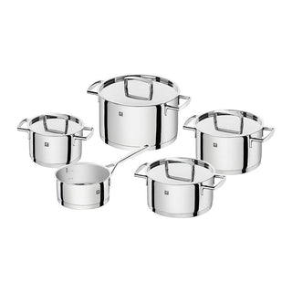 Zwilling Passion Cookware Set of 9 pieces - 5 pots - 4 lids Steel - Buy now on ShopDecor - Discover the best products by ZWILLING design
