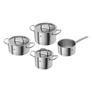 Zwilling Prime Cookware Set of 7 pieces - 4 pots - 3 lids Steel - Buy now on ShopDecor - Discover the best products by ZWILLING design